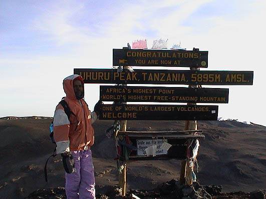 Uhuru Peak am 14.10.2001