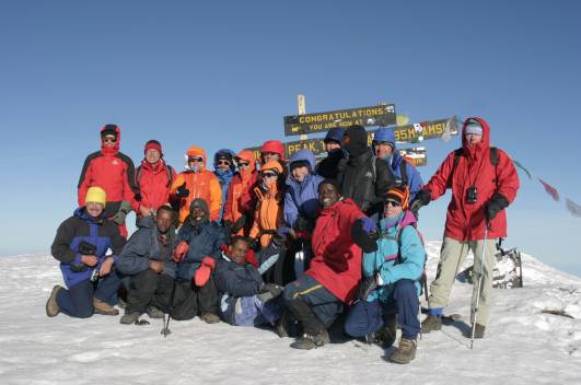 Gipfelfoto der TSG-Gruppe 2007