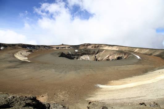 Blick auf den Reusch-Crater