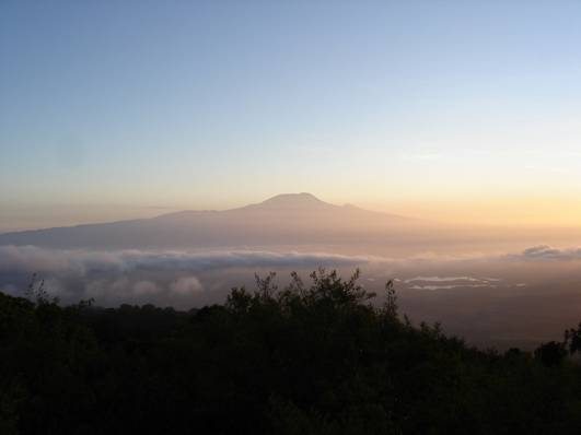 Kibo-Blick vom Mt.Meru