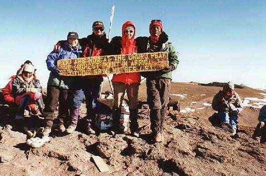 Uhuru Peak am 25.12.1998
