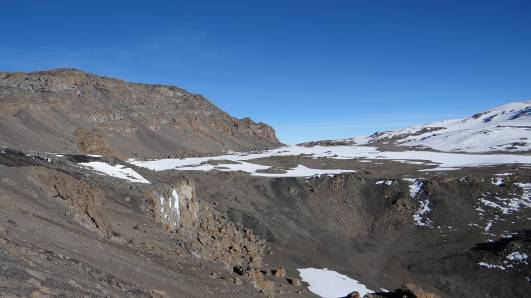Kaldera mit Uhuru Peak