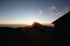 Kibo Hut im Sonnenaufgang