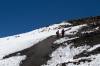 Aufstieg Uhuru Peak, Berschnee