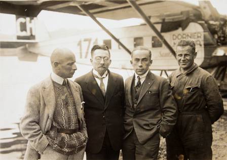 Teilnehmer am Afrikaflug von 1927.