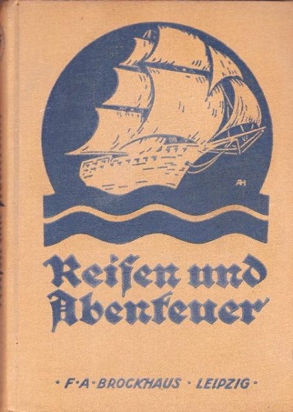 02. 1923 - Hochtouren im tropischen Afrika, Hans Meyer, Verlag F.A. Brockhaus, Leipzig,<br><b>Der Buchdeckel</b>
