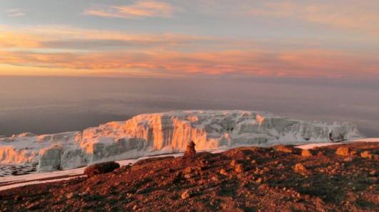 Der Kersten-Gletscher am Uhuru Peak