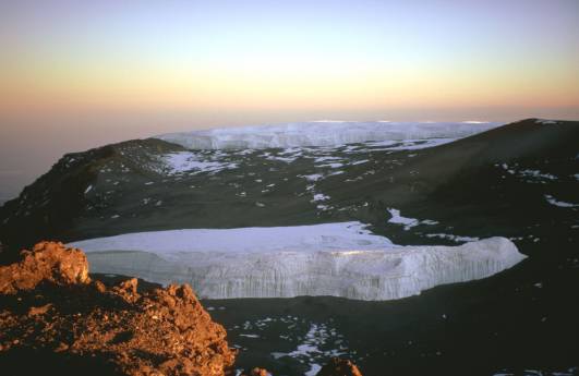 Uhuru Peak nach Norden