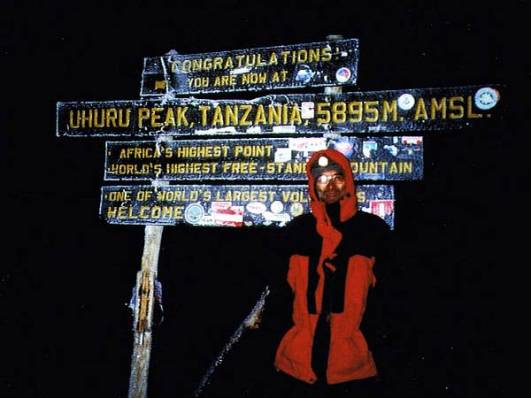 Uhuru Peak am 25.02.2005
