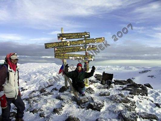 Uhuru Peak am 27.02.2007