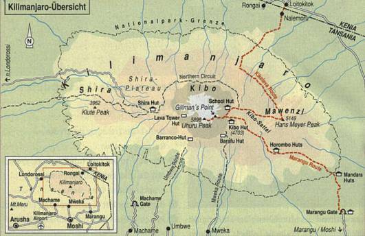 Map der Kikeleva-Route