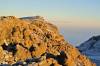 <small><b>Bilder von der Marangu Route aus dem Kilimanjaro-Gipfelbuch-Eintrag-Nr.: 346</b><br>Eintrag-Titel : Kili Tour September 2014 von Manfred Hägele vom 2014-09-13 18:20:17<br><b>Bild-Beschreibung : Sonnenaufgang - Gipfelblick</b></small>