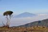 <small><b>Bilder von der Machame Route aus dem Kilimanjaro-Gipfelbuch-Eintrag-Nr.: 355</b><br>Eintrag-Titel : Kilimanjaro die dritte Besteigung von Bianca Weyer vom 2015-02-08 19:20:52<br><b>Bild-Beschreibung : Mount Meru vom Shira aus</b></small>