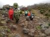 <small><b>Bilder von der Lemosho Route aus dem Kilimanjaro-Gipfelbuch-Eintrag-Nr.: 271</b><br>Eintrag-Titel : Kilimanjaro - 27. Januar 2013 von Steffi Lomp vom 2013-02-18 22:05:19<br><b>Bild-Beschreibung : Trail zum Barranco Camp</b></small>
