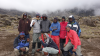<small><b>Bilder von der Machame Route aus dem Kilimanjaro-Gipfelbuch-Eintrag-Nr.: 257</b><br>Eintrag-Titel : Kilimanjaro Besteigung im November 2012 von Grazyna und Jan Grabka vom 2012-12-04 19:48:05<br><b>Bild-Beschreibung : Unsere Manschaft</b></small>
