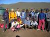 <small><b>Bilder von der Lemosho Route aus dem Kilimanjaro-Gipfelbuch-Eintrag-Nr.: 193</b><br>Eintrag-Titel : Its Kili Time von Jürgen Voigt vom 2010-02-26 16:07:47<br><b>Bild-Beschreibung : Komplette Manschaft</b></small>