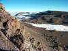 <small><b>Bilder von der Machame Route aus dem Kilimanjaro-Gipfelbuch-Eintrag-Nr.: 89</b><br>Eintrag-Titel : to the roof of africa von Thomas Hucke vom 2004-09-14 07:28:00<br><b>Bild-Beschreibung : Kibokrater mit Furtwängler Gletscher</b></small>