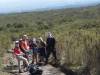 <small><b>Bilder von der Rongai Route aus dem Kilimanjaro-Gipfelbuch-Eintrag-Nr.: 167</b><br>Eintrag-Titel : Gipfelsieg im Februar 2005 von Dr. Hartmut Parthe vom 2006-06-29 13:47:00<br><b>Bild-Beschreibung : Die Bergcrew aus der Prignitz</b></small>
