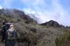 <small><b>Bilder von der Machame Route aus dem Kilimanjaro-Gipfelbuch-Eintrag-Nr.: 250</b><br>Eintrag-Titel : Zu zweit zum Mt. Meru und Kibo von Christoph (Weisser Riese) vom 2012-10-24 00:49:34<br><b>Bild-Beschreibung : Der erste Blick zum Schnee...</b></small>