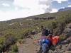<small><b>Bilder von der Marangu Route aus dem Kilimanjaro-Gipfelbuch-Eintrag-Nr.: 309</b><br>Eintrag-Titel : Uhuru-Peak: gewagt-geschafft-wiederholt! von Rüdiger Achtenberg vom 2013-10-07 20:27:58<br><b>Bild-Beschreibung : Porter-Rast vor Horombo</b></small>