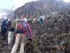 <small><b>Bilder von der Machame Route aus dem Kilimanjaro-Gipfelbuch-Eintrag-Nr.: 268</b><br>Eintrag-Titel : Kilimanjaro - einen Lebenstraum geschafft von Ines Voigtle vom 2013-02-16 19:36:22<br><b>Bild-Beschreibung : Breakfastwall am Morgen vor dem Gipfeltag</b></small>