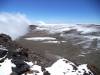 <small><b>Bilder von der Machame Route aus dem Kilimanjaro-Gipfelbuch-Eintrag-Nr.: 313</b><br>Eintrag-Titel : Meine Kibo-Besteigung im Oktober 2013 von Monika Höer vom 2013-10-20 11:22:06<br><b>Bild-Beschreibung : Der Furtwängler Gletscher</b></small>