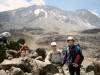 <small><b>Bilder von der Machame Route aus dem Kilimanjaro-Gipfelbuch-Eintrag-Nr.: 24</b><br>Eintrag-Titel : Tausend Tode gestorben von Michael Friedrichs vom 2001-10-25 05:44:00<br><b>Bild-Beschreibung : Vor der Western Breach</b></small>