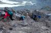 <small><b>Bilder von der Machame Route aus dem Kilimanjaro-Gipfelbuch-Eintrag-Nr.: 298</b><br>Eintrag-Titel : Kibo 2013 via Machame / Western Breach von Rüdiger Achtenberg vom 2013-09-02 14:10:42<br><b>Bild-Beschreibung : Aufstieg Western Breach</b></small>