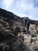 <small><b>Bilder von der Machame Route aus dem Kilimanjaro-Gipfelbuch-Eintrag-Nr.: 252</b><br>Eintrag-Titel : There is no rush in Africa! von the-meister vom 2012-11-10 19:13:29<br><b>Bild-Beschreibung : In der Barranco Wall</b></small>