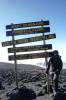 <small><b>Bilder von der Lemosho Route aus dem Kilimanjaro-Gipfelbuch-Eintrag-Nr.: 351</b><br>Eintrag-Titel : Meine Kilimanjarobesteigung Dezember 2014 von Marion Czekalla vom 2015-01-16 16:46:05<br><b>Bild-Beschreibung : 2. Gipfelschild mit Kersten Gletscher</b></small>
