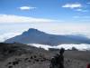 <small><b>Bilder von der Machame Route aus dem Kilimanjaro-Gipfelbuch-Eintrag-Nr.: 200</b><br>Eintrag-Titel : Geburtstagsgeschenk von Gottfried Bachinger vom 2010-04-19 17:20:54<br><b>Bild-Beschreibung : Rebmann Gletscher und Mawenzi</b></small>