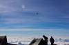 <small><b>Bilder von der Machame Route aus dem Kilimanjaro-Gipfelbuch-Eintrag-Nr.: 278</b><br>Eintrag-Titel : Sternschnuppen-Gipfelwünsche von Boris Ruth vom 2013-02-27 19:43:13<br><b>Bild-Beschreibung : Über den Wolken</b></small>