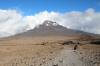 <small><b>Bilder von der Kikeleva Route aus dem Kilimanjaro-Gipfelbuch-Eintrag-Nr.: 286</b><br>Eintrag-Titel : Rongai (Kikelewa) Route im Januar 2013 von Kay Estler vom 2013-03-24 16:17:56<br><b>Bild-Beschreibung : Rückblick zum Mawenzi</b></small>