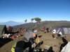<small><b>Bilder von der Machame Route aus dem Kilimanjaro-Gipfelbuch-Eintrag-Nr.: 235</b><br>Eintrag-Titel : Mt. Meru und Kibo im Januar 2012 von Sven Neukamm vom 2012-05-03 20:52:56<br><b>Bild-Beschreibung : Aufbruchstimmung im Shira Camp</b></small>