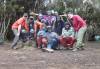 <small><b>Bilder von der Lemosho Route aus dem Kilimanjaro-Gipfelbuch-Eintrag-Nr.: 221</b><br>Eintrag-Titel : Unser Traum vom Dach Afrikas von Lena & Martin vom 2011-10-16 10:58:08<br><b>Bild-Beschreibung : Ein super Team !</b></small>