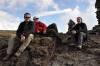 <small><b>Bilder von der Machame Route aus dem Kilimanjaro-Gipfelbuch-Eintrag-Nr.: 355</b><br>Eintrag-Titel : Kilimanjaro die dritte Besteigung von Bianca Weyer vom 2015-02-08 19:20:52<br><b>Bild-Beschreibung : Pause bei der Shira Cave II</b></small>