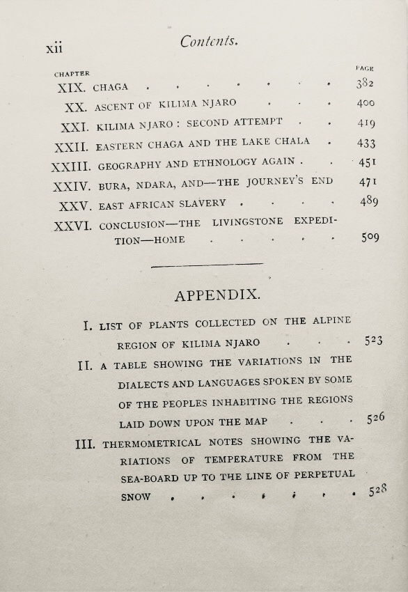1872 - Charles New - Life, Wanderings and Labours in Eastern Africa - Appendix