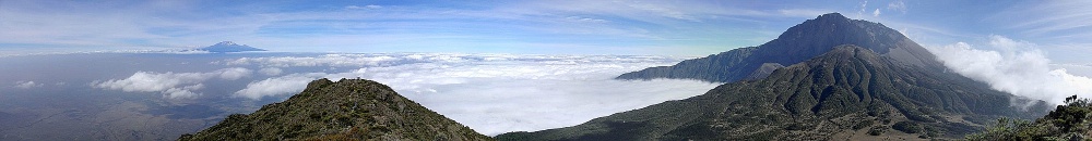 Mt Meru und Mt Kilimanjaro